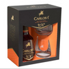 Carlos I 70cl. Pack Vasos Brandy
