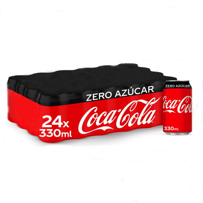 Coca Cola Zero Lata 33cl. Pack 24 Unid.